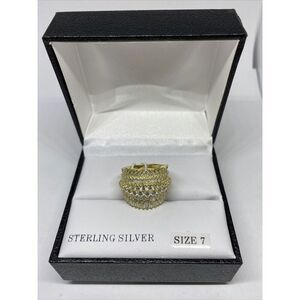 Tiara .925 Sterling Silver Cubic Zirconia SRZ1400GP Ring MSRP $135 NM181